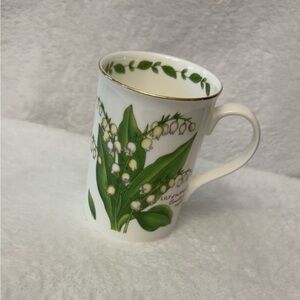Lily Of The Valley Floral 4"×3" Crown Trent Limited Fine Bone China